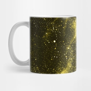 Illuminating yellow abstract galaxy Mug